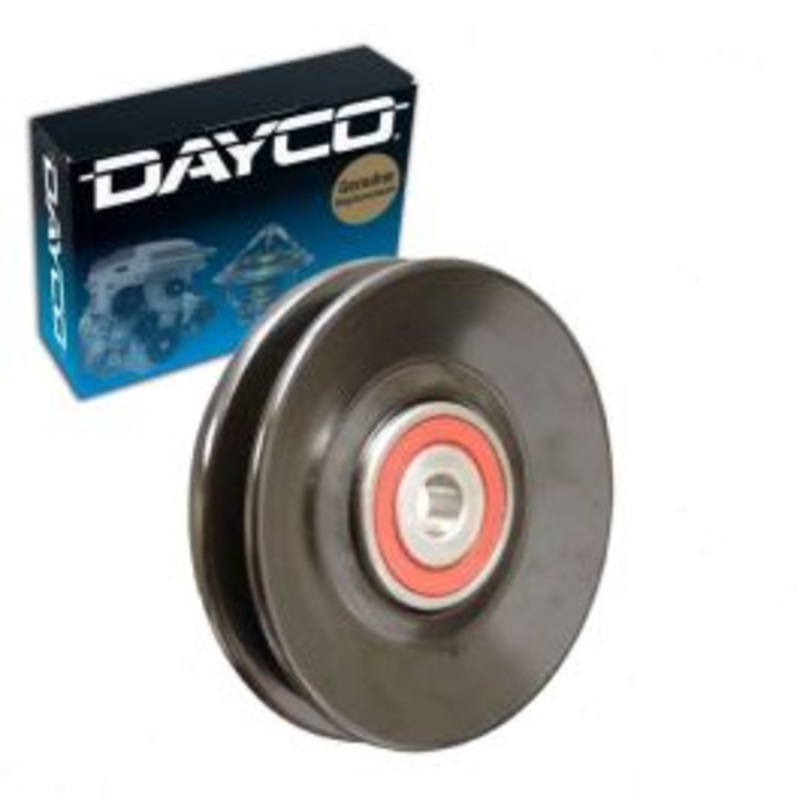Dayco Fan Drive Belt Idler Pulley for 1985-1989 Dodge D100 3.9L 5.2L 5.9L V6 V8