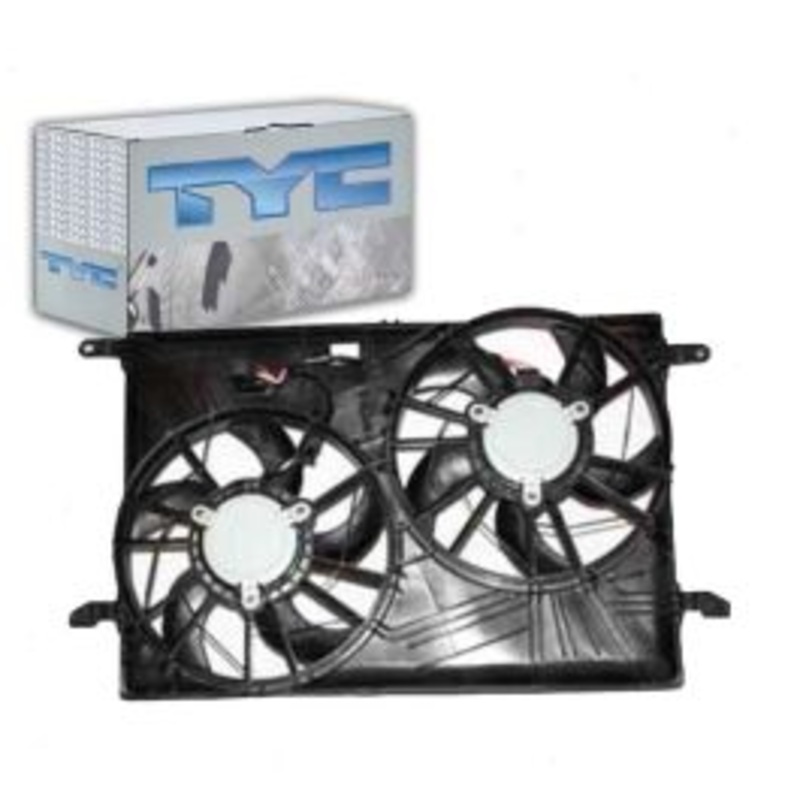 TYC Dual Radiator & Condenser Fan Assembly for 2007-2010 Saturn Outlook