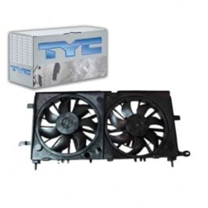 TYC Dual Radiator & Condenser Fan Assembly for 2007-2009 Pontiac Montana 3.9L V6