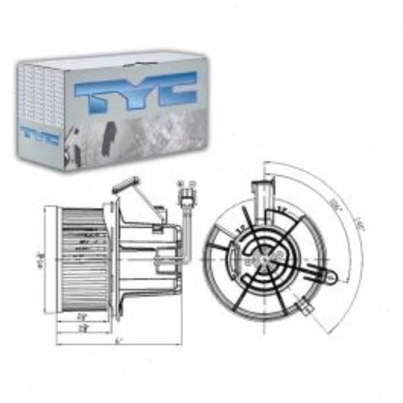 TYC Front HVAC Blower Motor for 2010 Mercedes-Benz E350