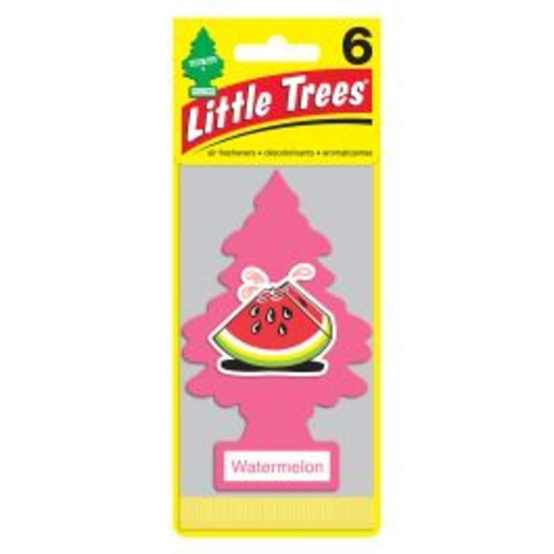 Little Trees Watermelon Air Freshener for Car and Home - 6 pack