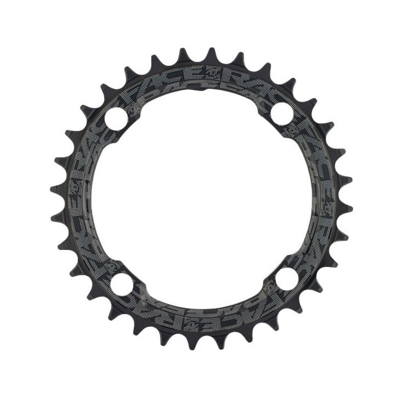 Race Face 104 BCD Narrow Wide Chainring - 104 BCD - Round - Black - Alloy - 9-12 Speed - 34T