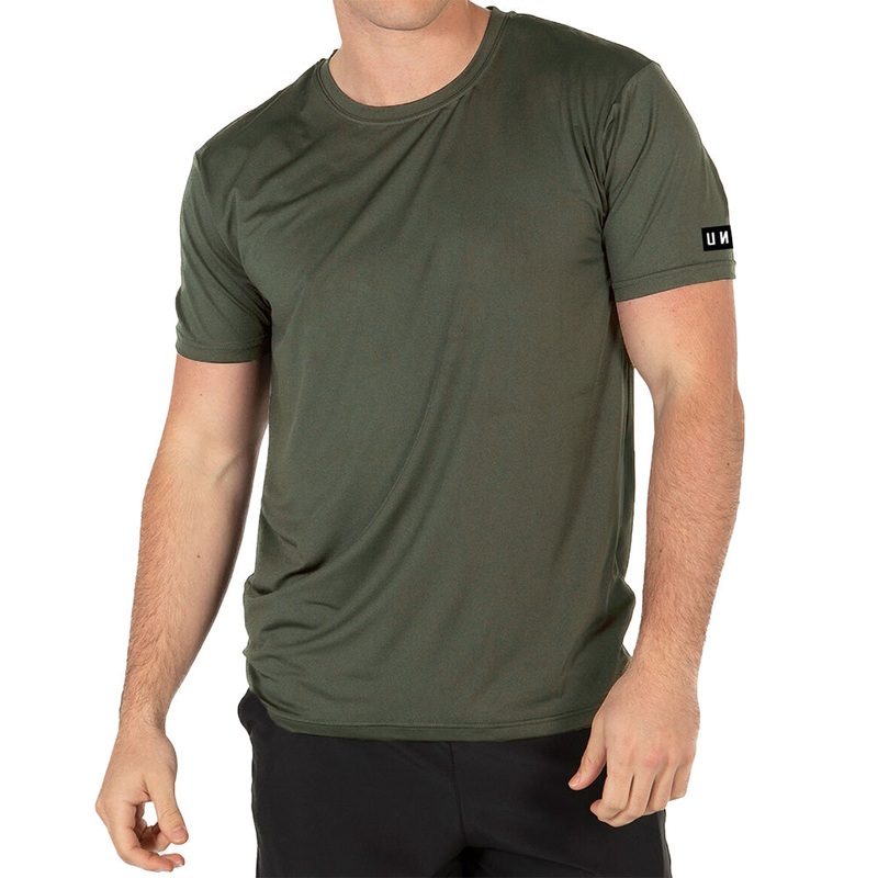 Unit Elite Flex Mens Short Sleeve Tech Tee - S - Military