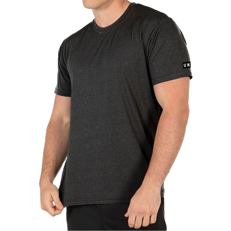 Unit Elite Flex Mens Short Sleeve Tech Tee - XL - Char Heather