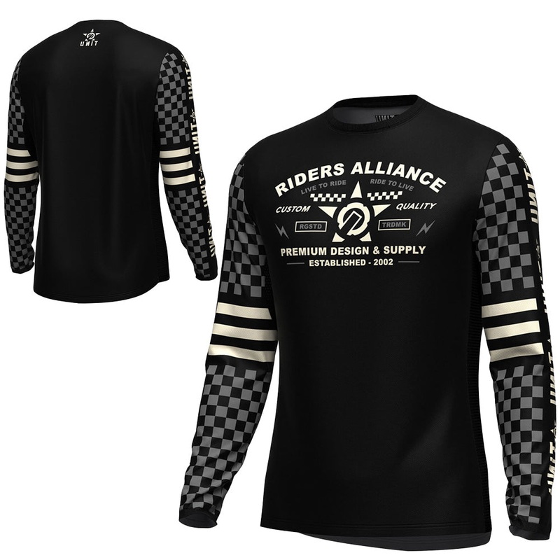 Unit Pursuit Mens Long Sleeve Jersey - 3XL - Black